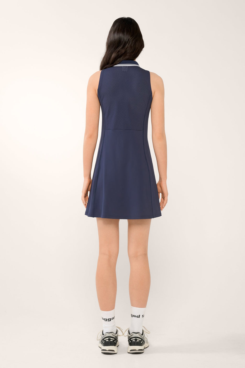 CHELSEA COLLARED DRESS NAVY