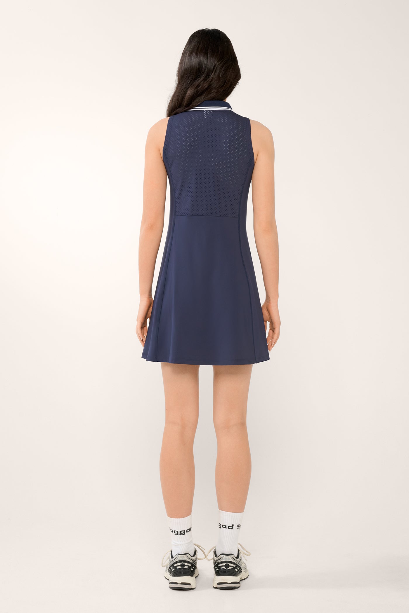 CHELSEA COLLARED DRESS NAVY