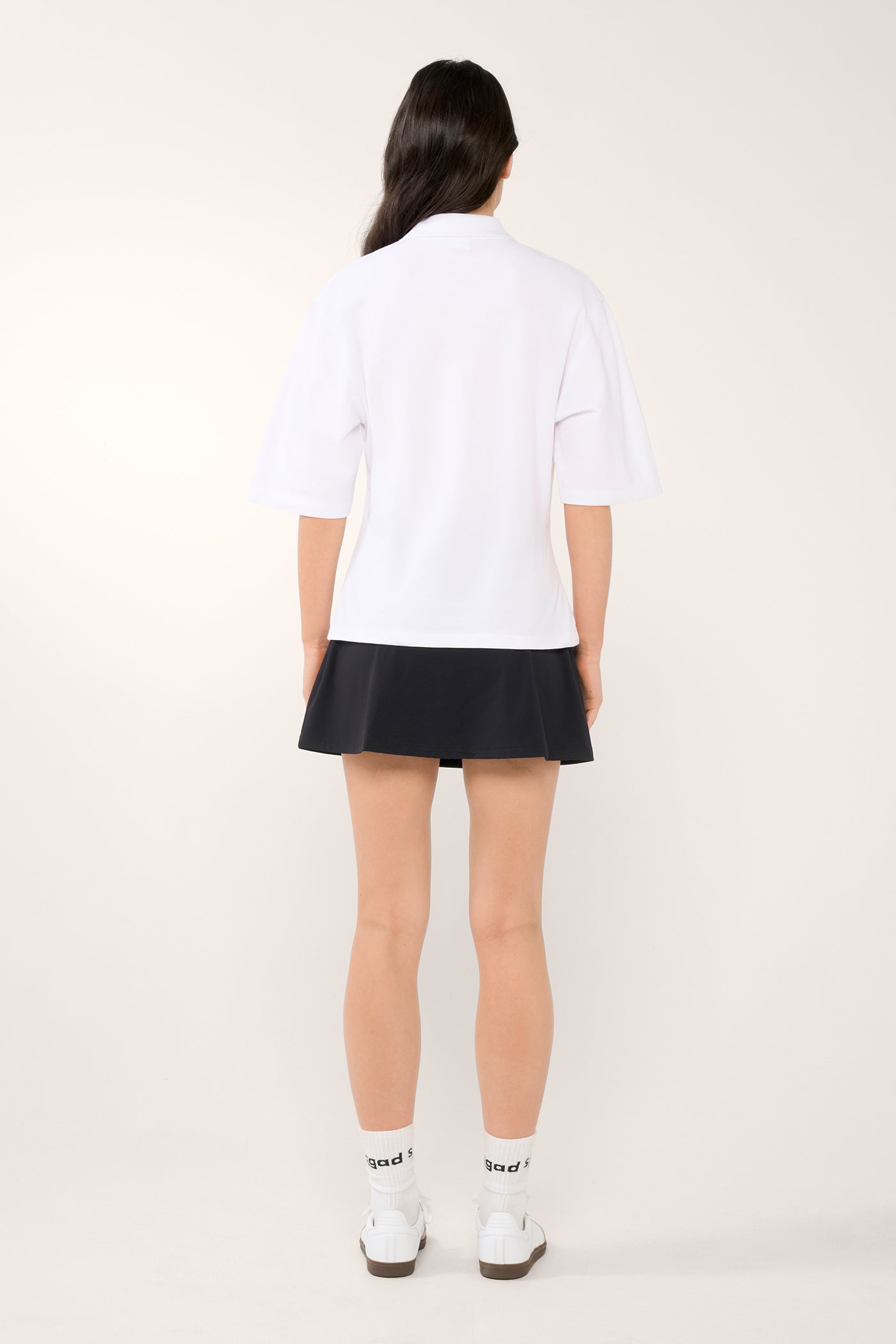 CHELSEA PIQUE POLO TEE WHITE