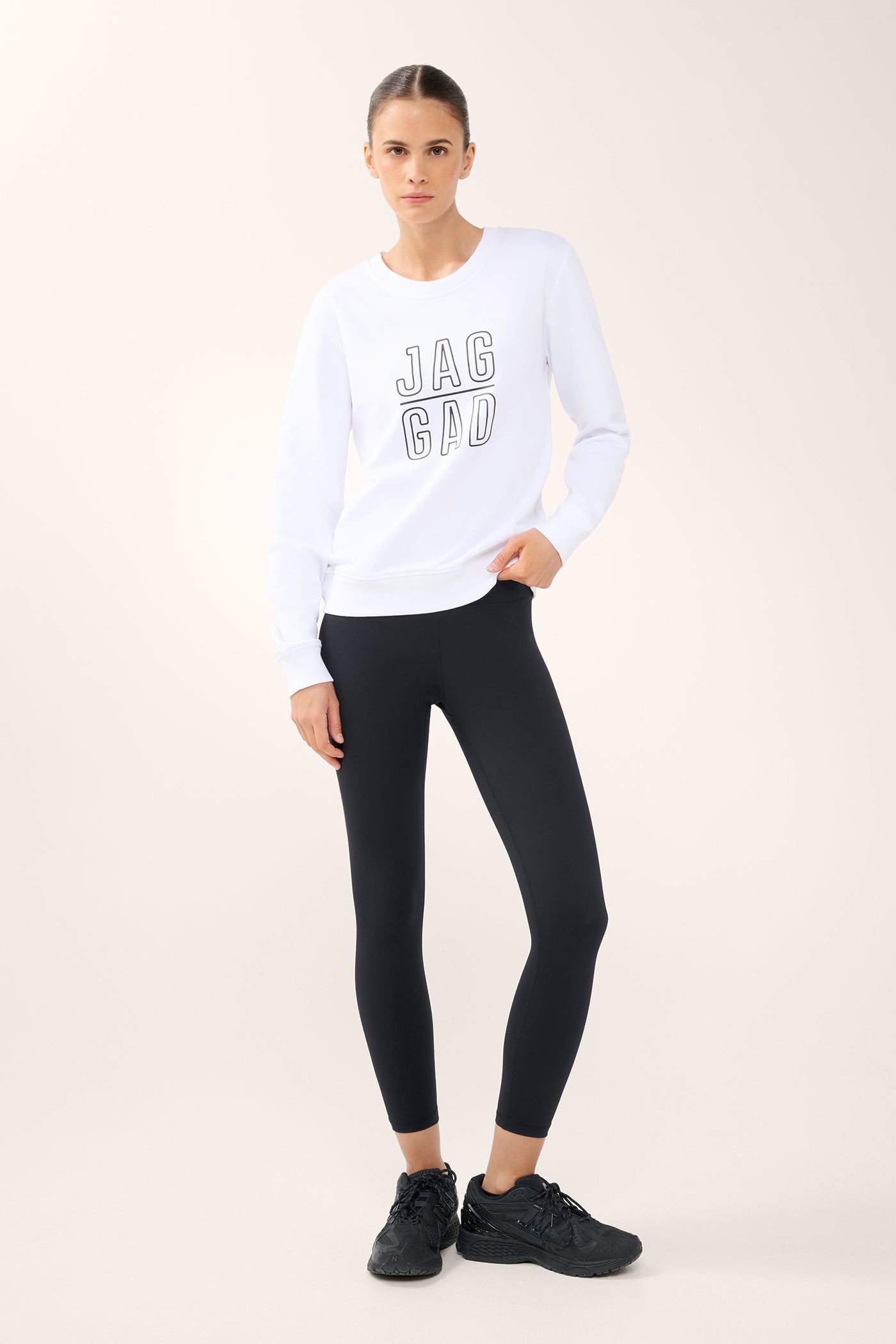 CLASSIC STACK SWEATER WHITE