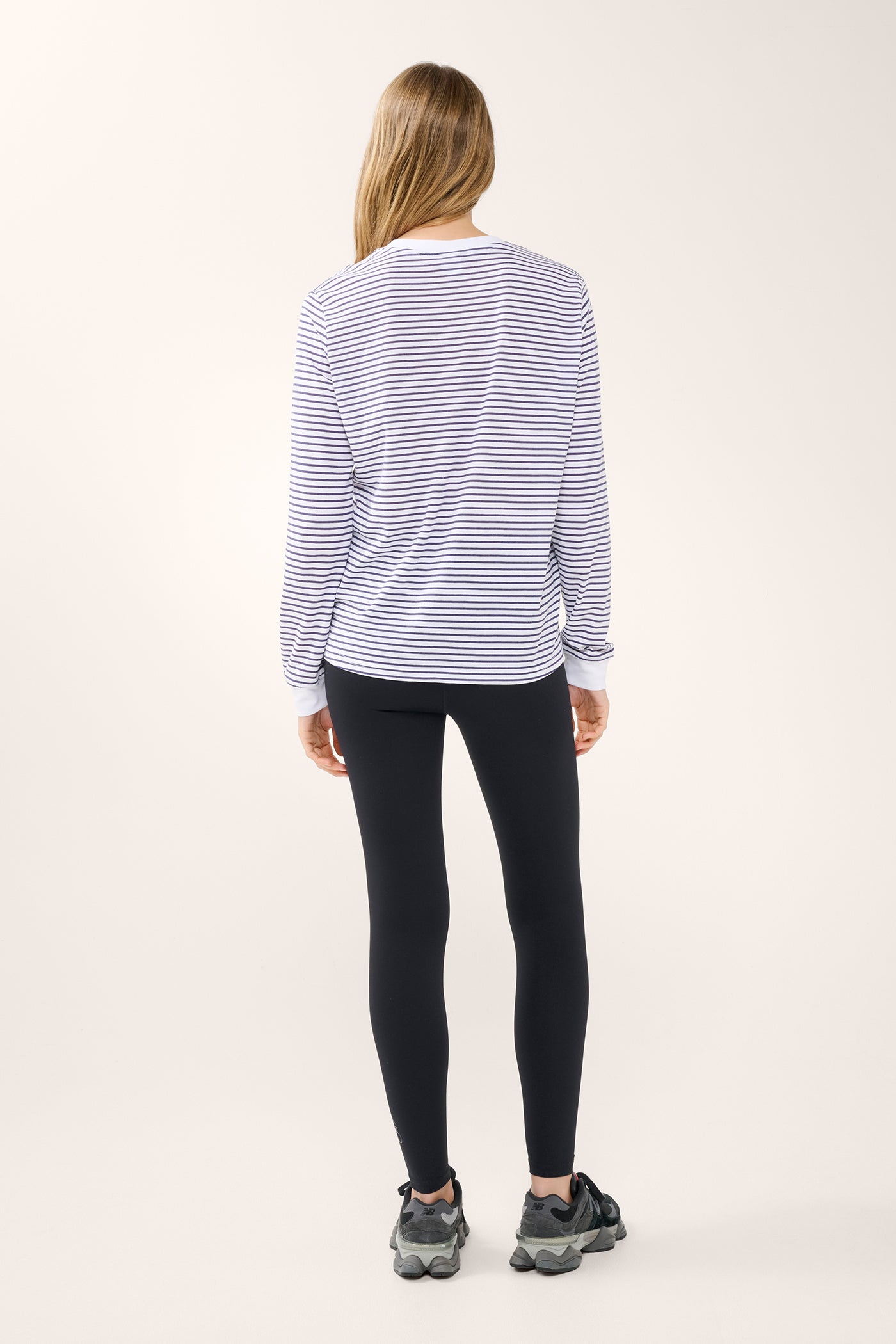 Classic Long Sleeve Tee Navy Stripe