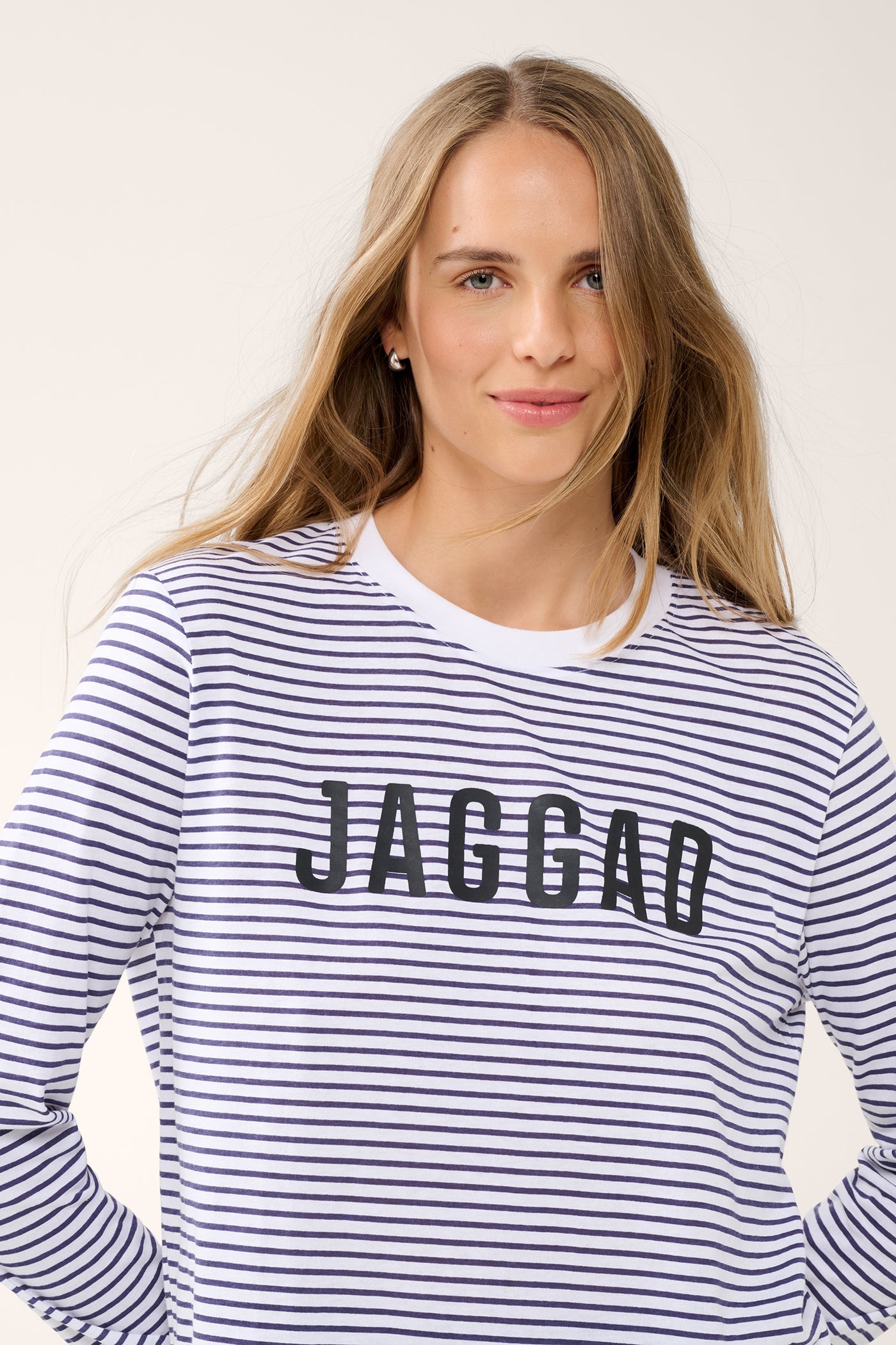 Classic Long Sleeve Tee Navy Stripe