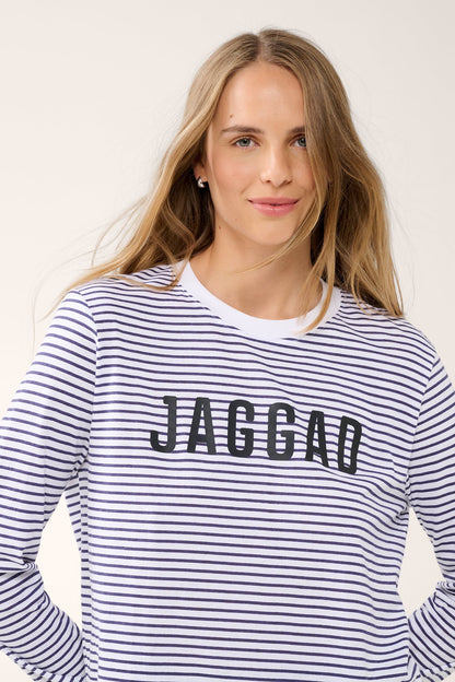 Classic Long Sleeve Tee Navy Stripe