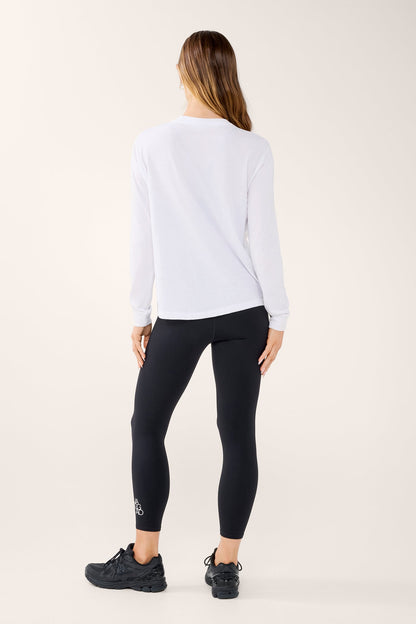 CLASSIC KEYLINE LONG SLEEVE TEE WHITE