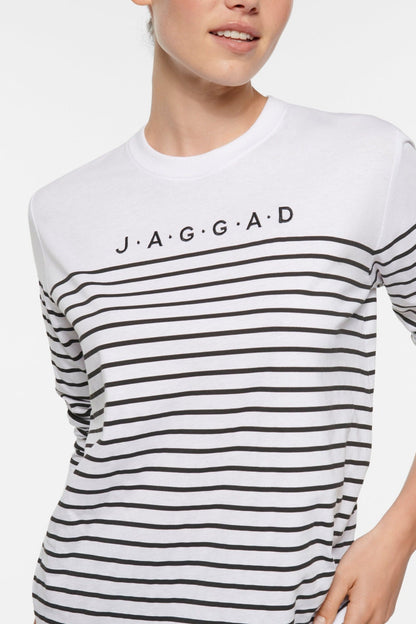 LAGUNA LONG SLEEVE TEE WHITE & BLACK