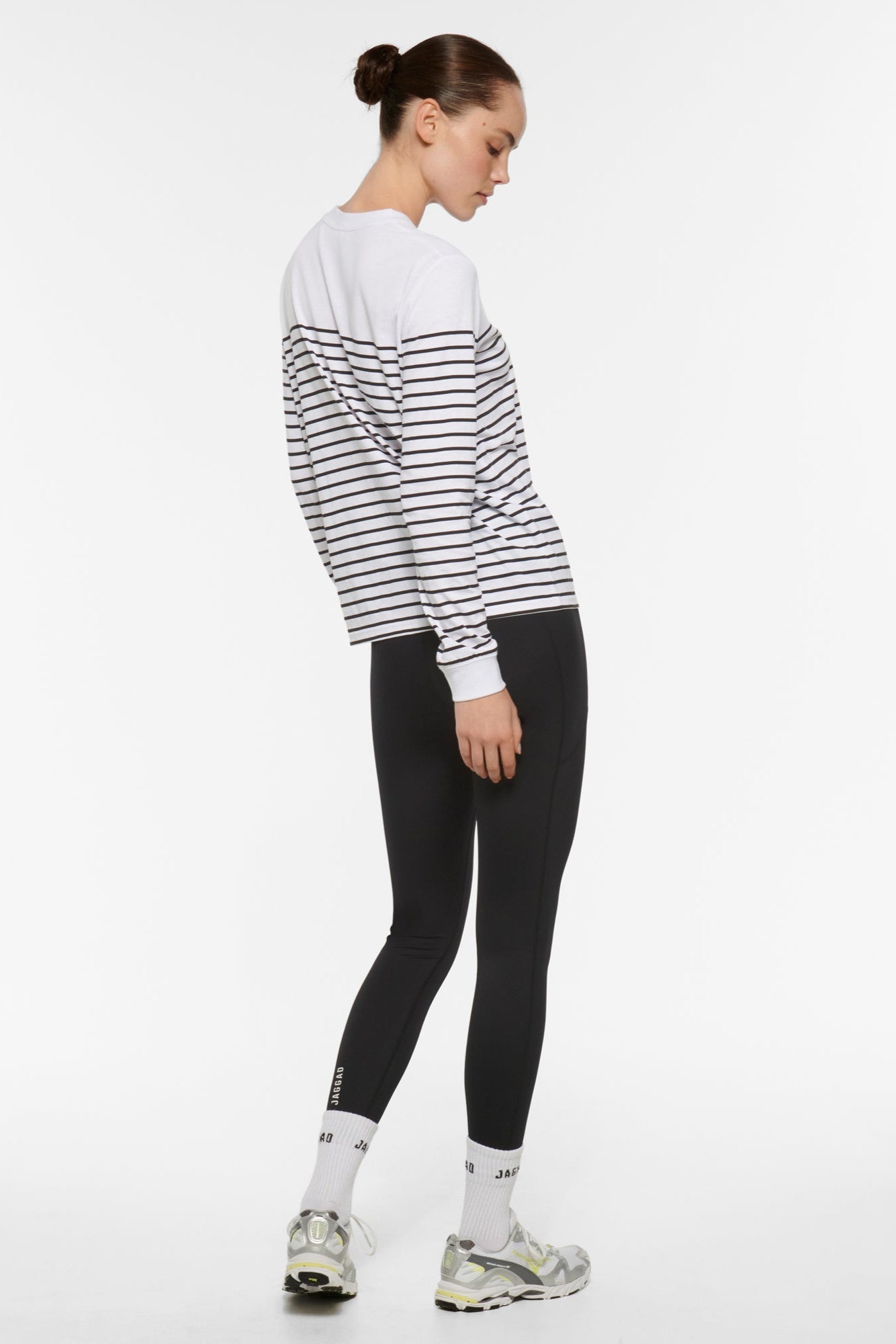 LAGUNA LONG SLEEVE TEE WHITE & BLACK