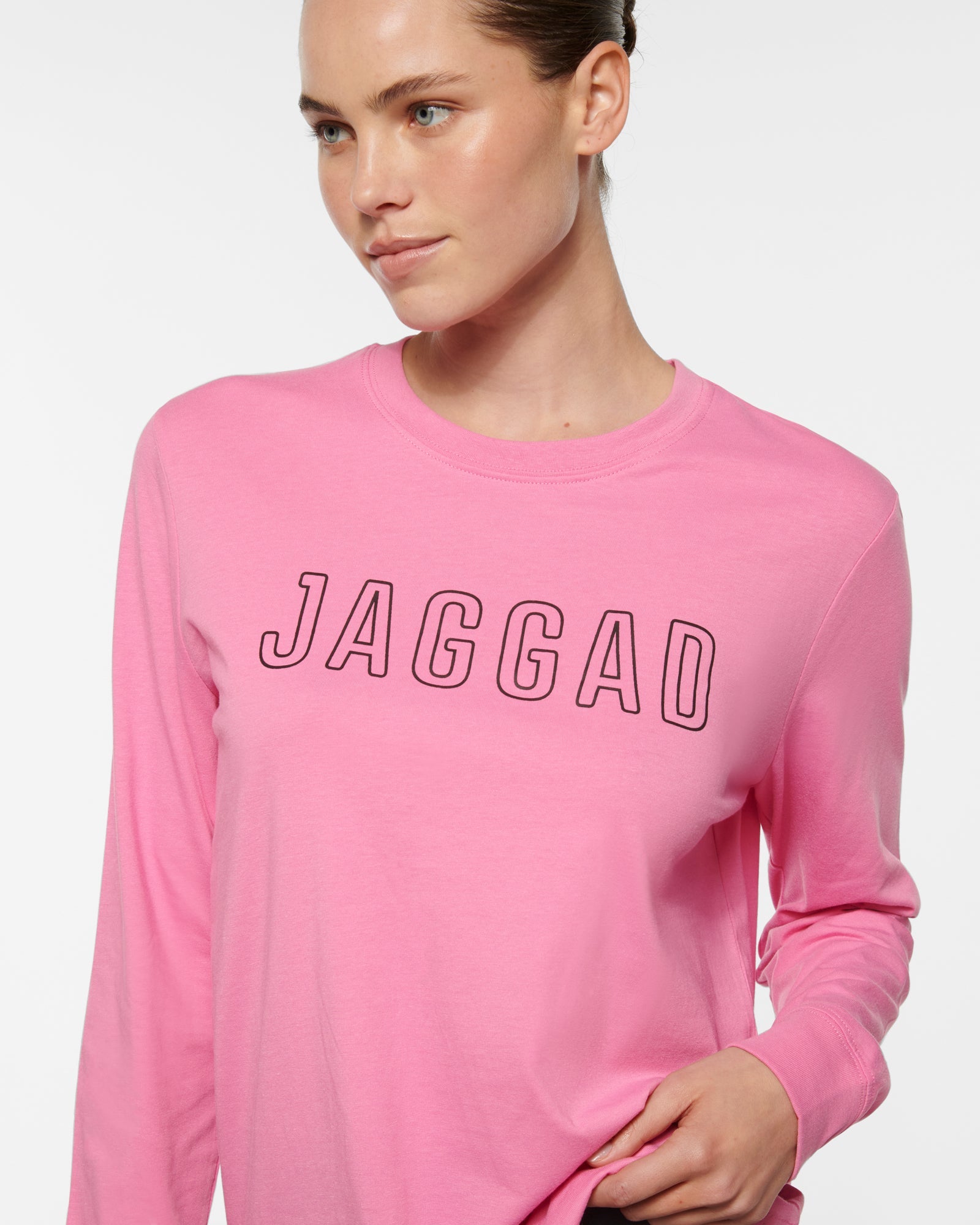 CLASSIC KEYLINE LONG SLEEVE TEE AURORA PINK