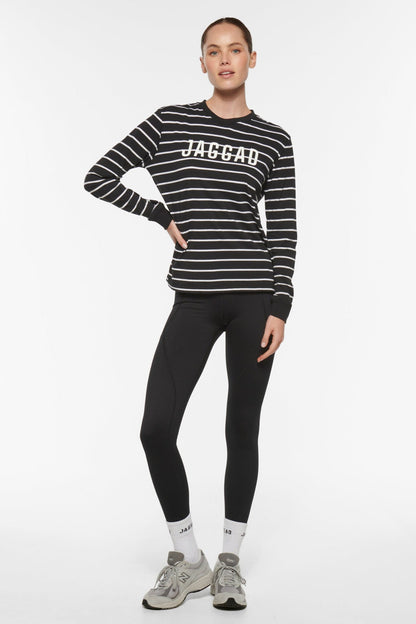 CLASSIC LONG SLEEVE TEE BLACK/WHITE