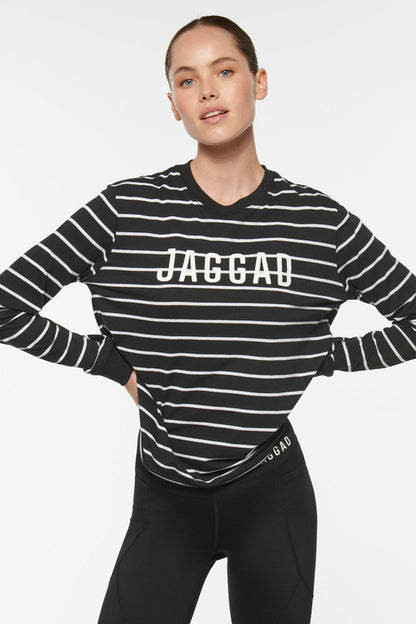 CLASSIC LONG SLEEVE TEE BLACK/WHITE