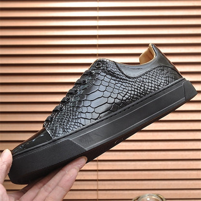 PP Men's Lettering leather sneakers