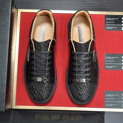 PP Men's Lettering leather sneakers