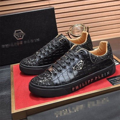 PP Men's Lettering leather sneakers