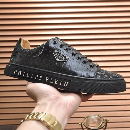 PP Men's Lettering leather sneakers