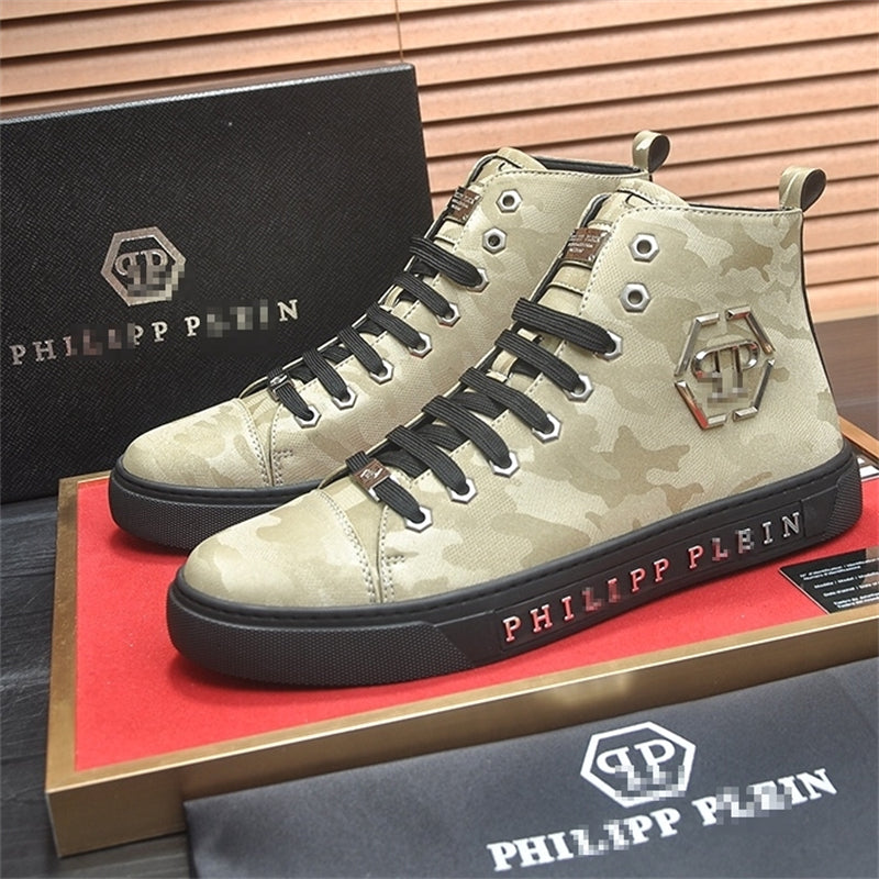 PP New Men's high-top leather Sneakers