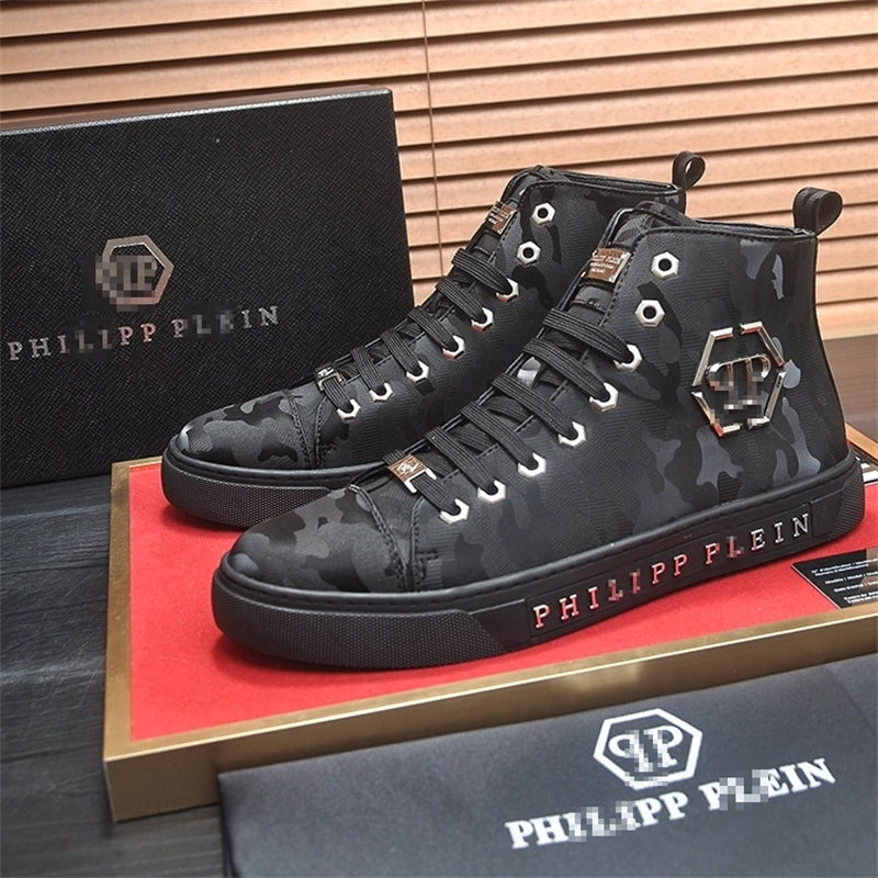 PP New Men's high-top leather Sneakers