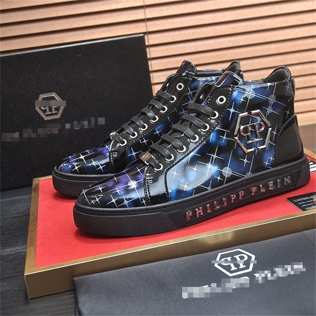 PP New Men's high-top leather Sneakers
