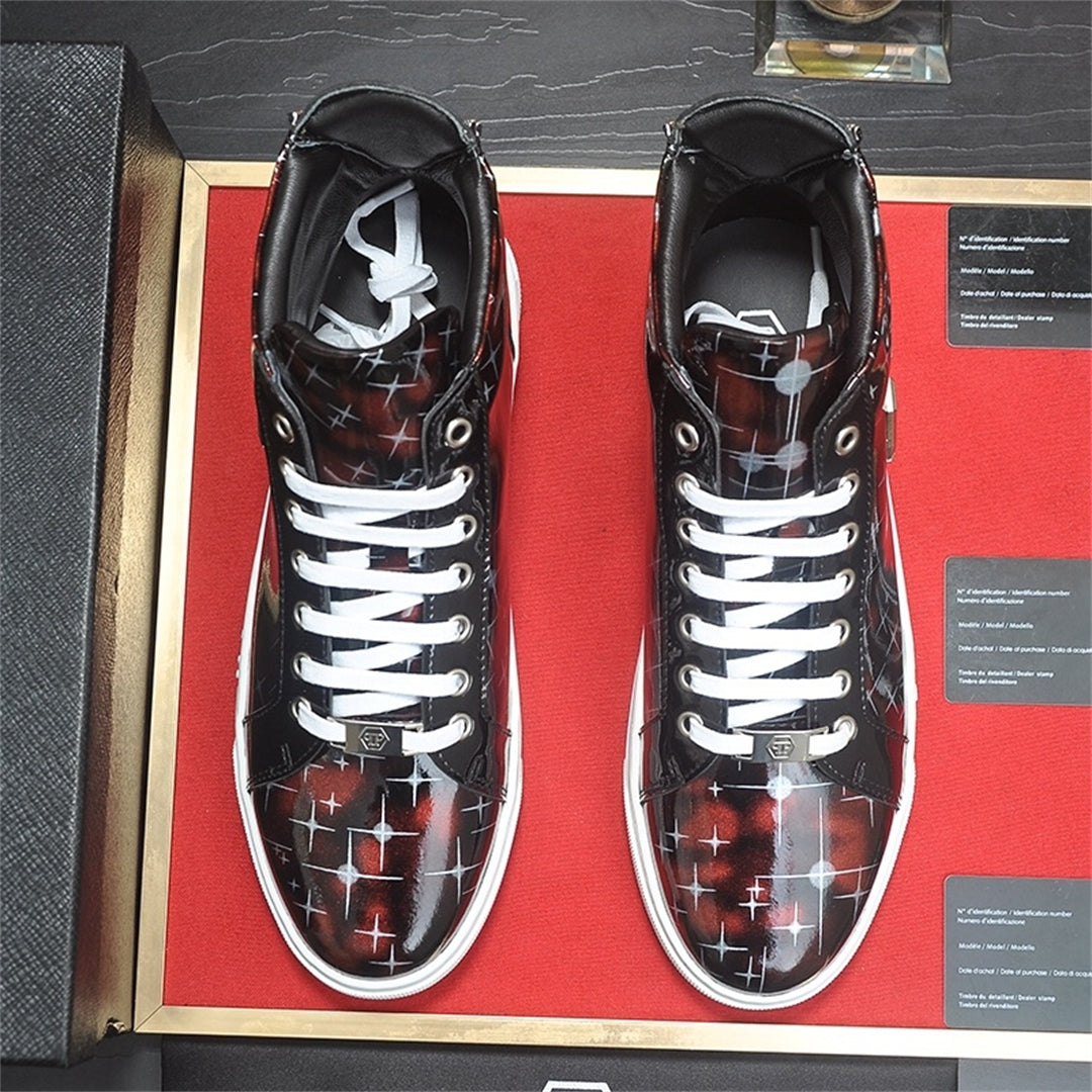 PP New Men's high-top leather Sneakers