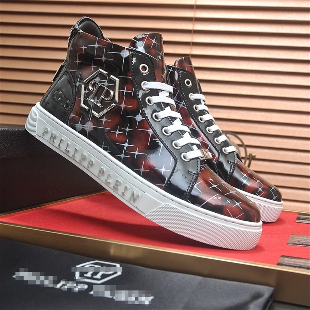 PP New Men's high-top leather Sneakers