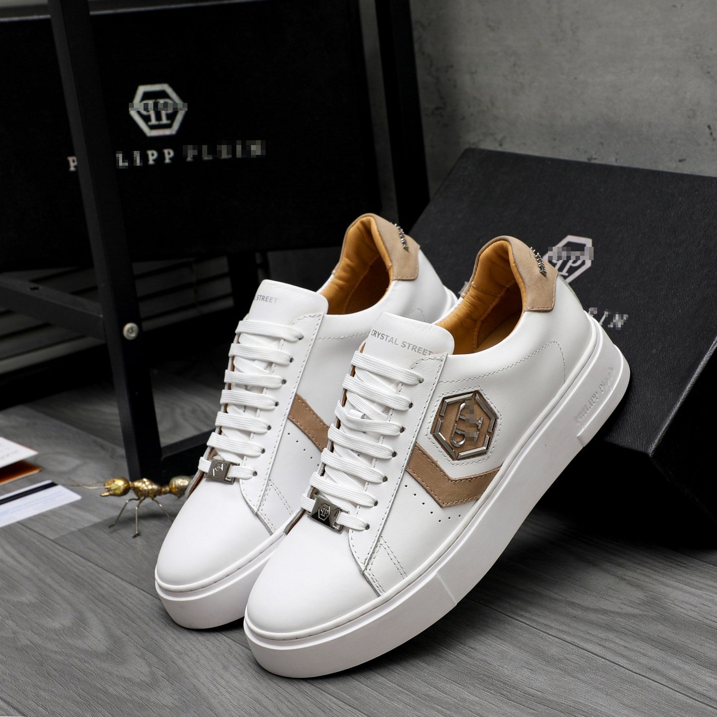 PP Men New Men's leather sneakers