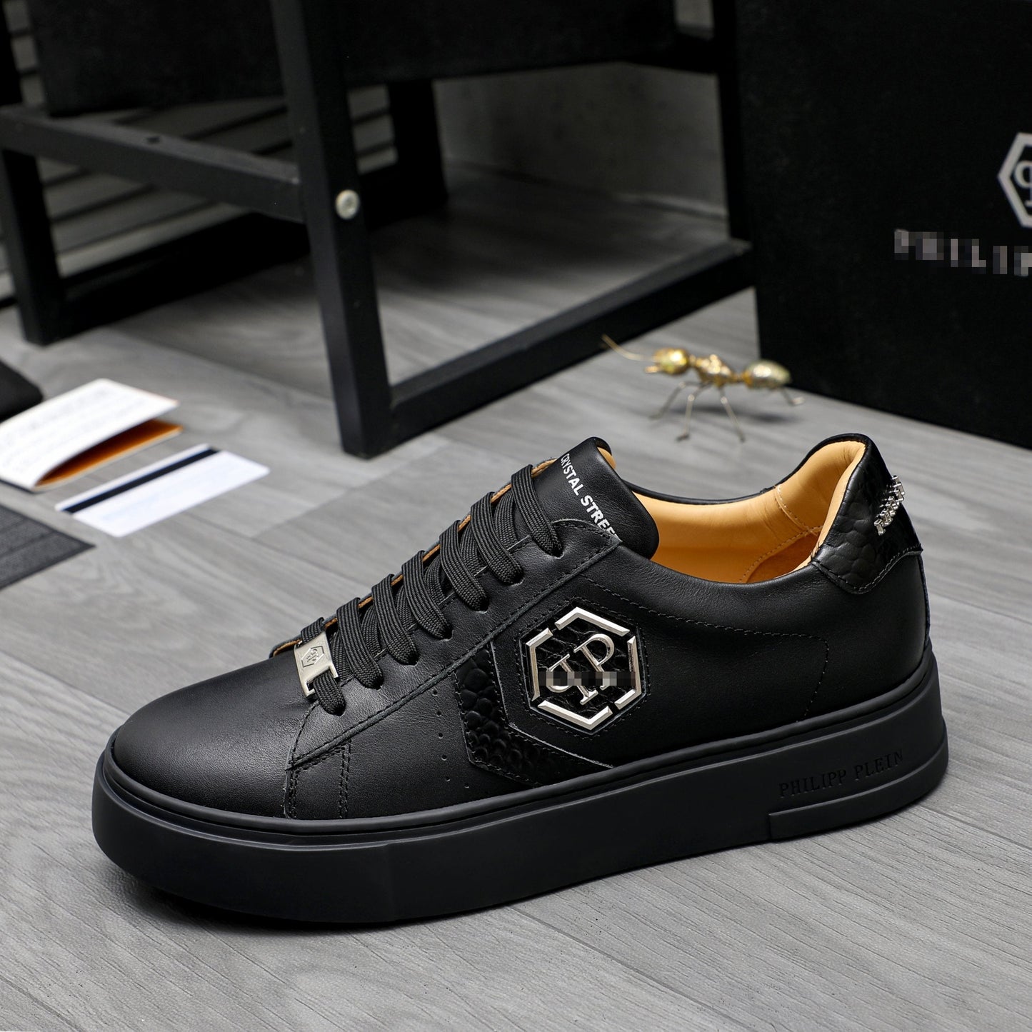 PP Men New Men's leather sneakers