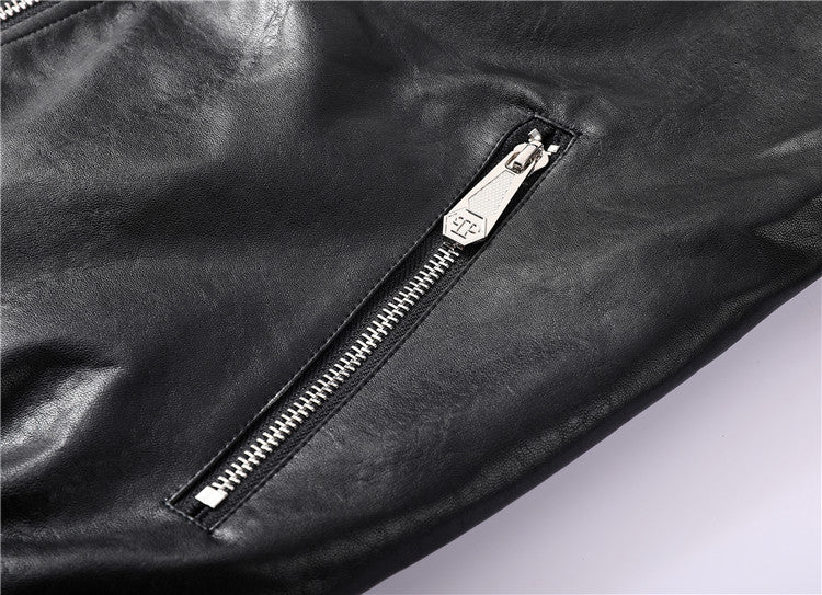 PP New Skull Diamond Leather Jacket#16