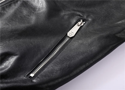 PP New Skull Diamond Leather Jacket#16