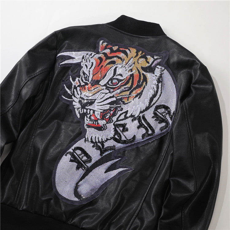PP Men Angry Bear Embroidery Jacket#11