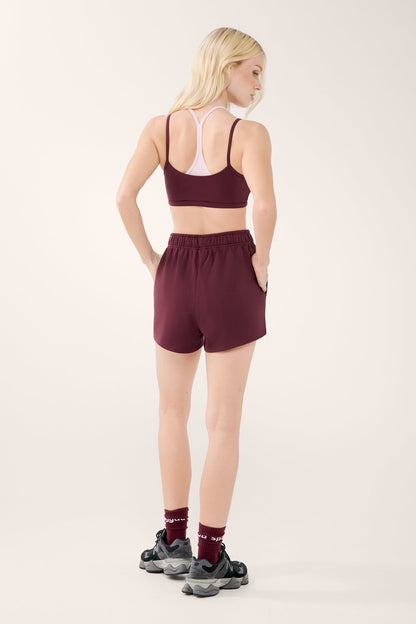 HYDE SWEAT SHORT CHERRY