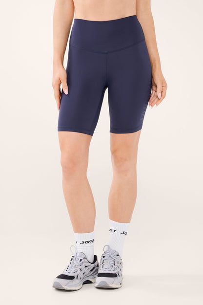 ESSENTIAL HIGH WAIST SPIN BASELINE SHORT NAVY