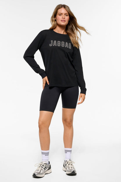 CLASSIC KEYLINE LONG SLEEVE TEE BLACK