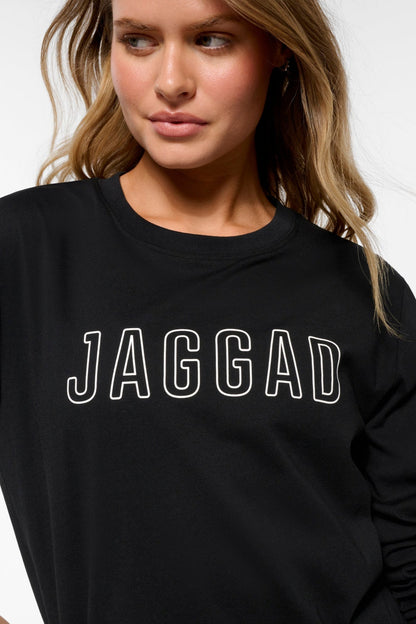 CLASSIC KEYLINE LONG SLEEVE TEE BLACK