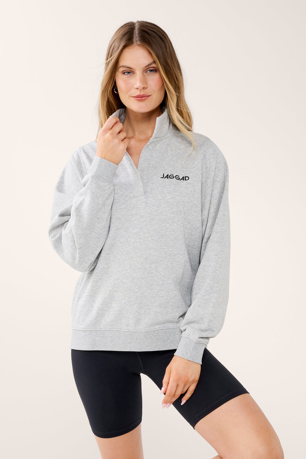 CENTURY COLLARED SWEATER GREY MARLE