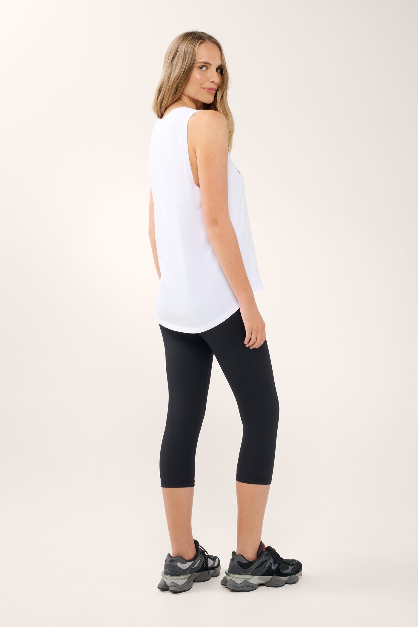 Classic Keyline Pima Tank White