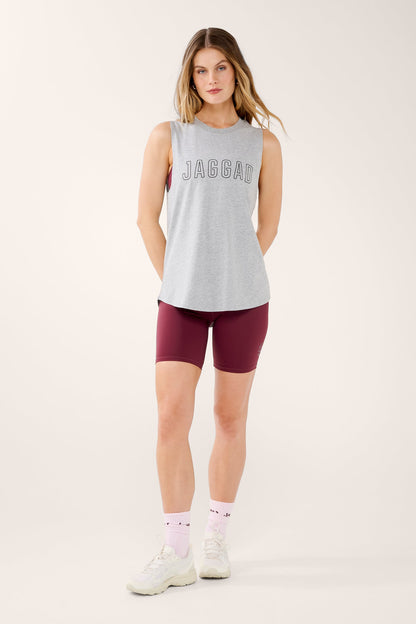 CLASSIC KEYLINE COTTON TANK GREY MARLE
