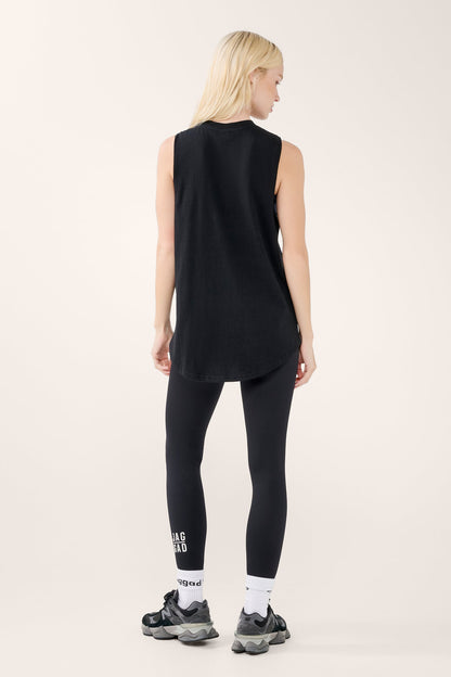 FUSION BLOCK COTTON TANK BLACK