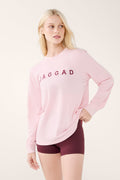 BLOCK CLASSIC LONG SLEEVE TEE CHALK PINK