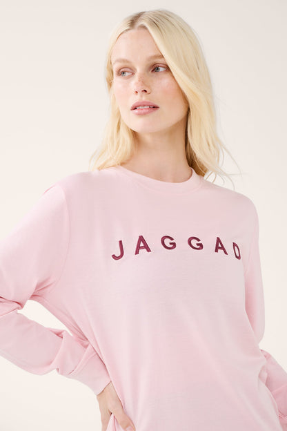 BLOCK CLASSIC LONG SLEEVE TEE CHALK PINK