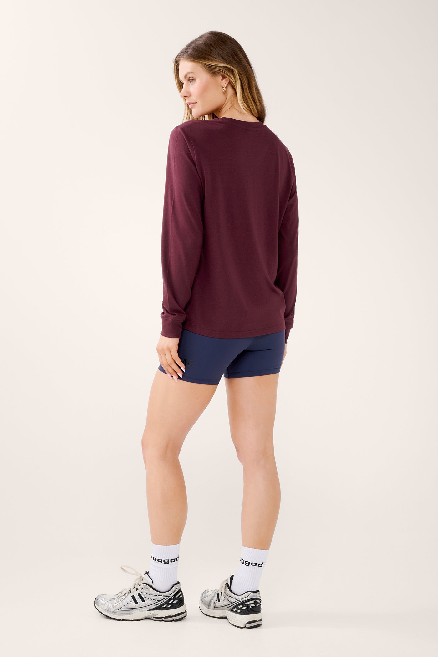 BLOCK CLASSIC LONG SLEEVE TEE CHERRY