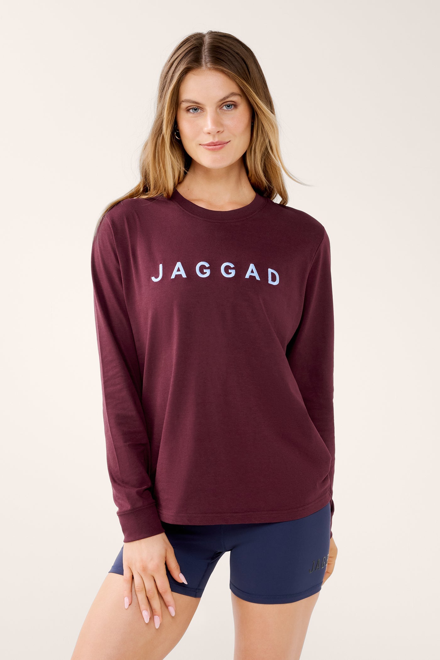 BLOCK CLASSIC LONG SLEEVE TEE CHERRY