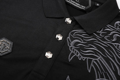 SOLA-PP Letters Diamond POLO Shirt