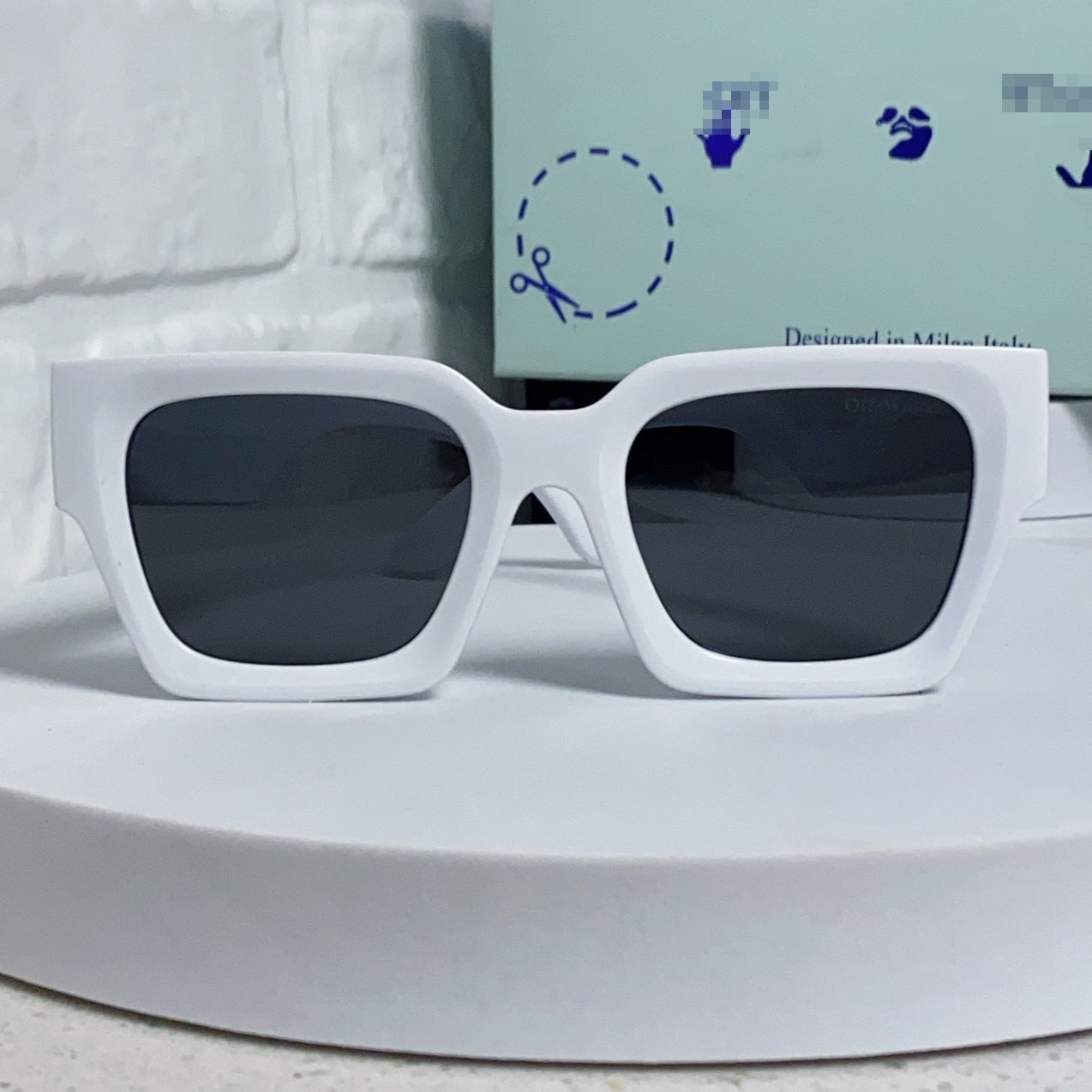 OFF-Whlte Arrow logo sunglasses#005