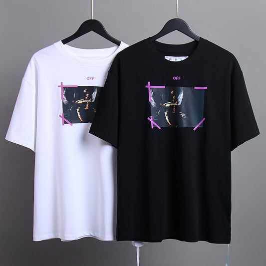 OFF-Whlte Arrow logo print T-shirt#69