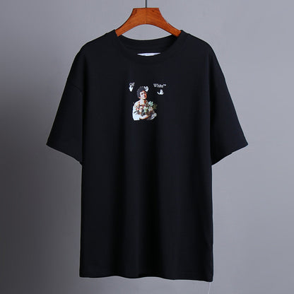 OFF-Whlte Arrow logo print T-shirt#84