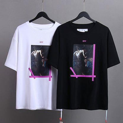 OFF-Whlte Arrow Logo Cotton T-shirt#70