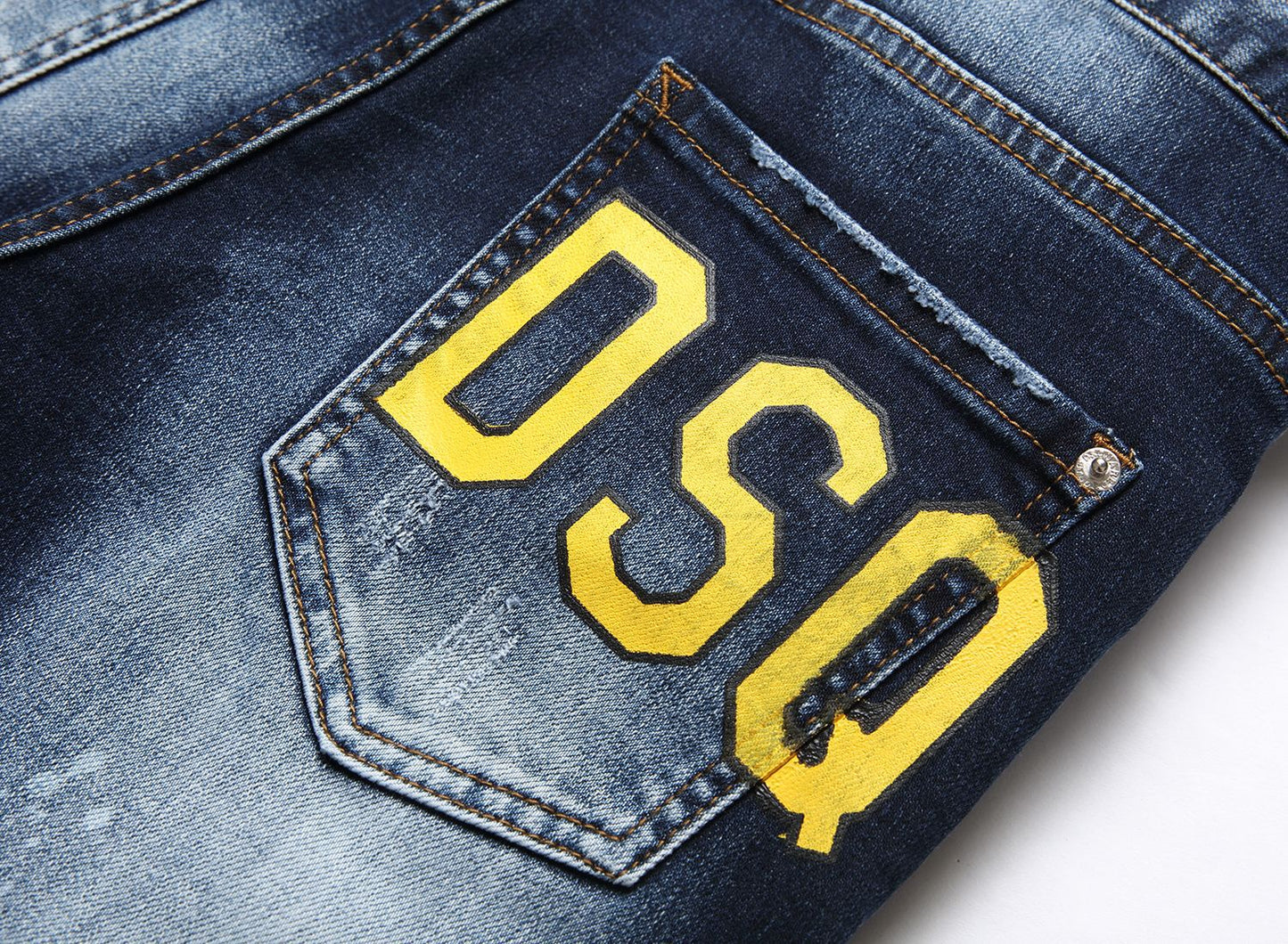 D2 Men's casual denim shorts#5