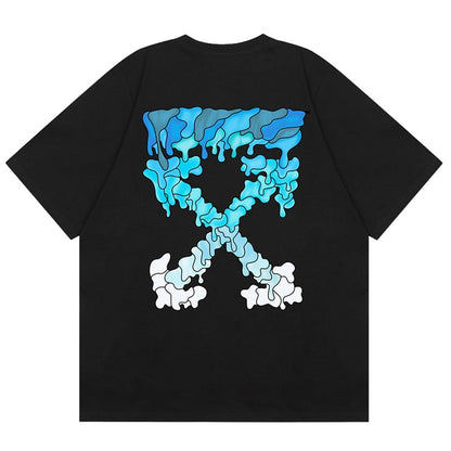 OFF-Whlte Arrow Logo Cotton T-shirt