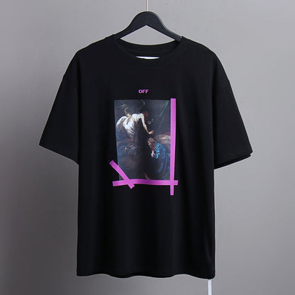 OFF-Whlte Arrow Logo Cotton T-shirt#70