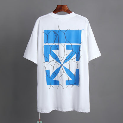 OFF-Whlte Arrow logo print T-shirt#77