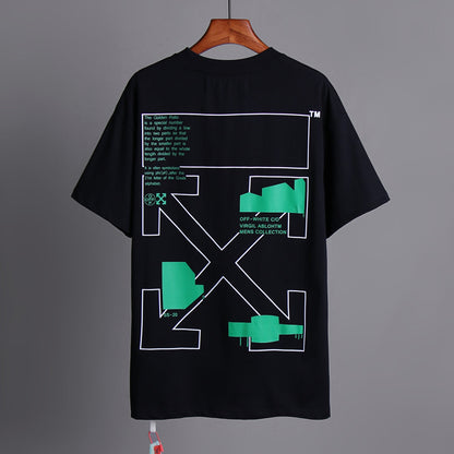 OFF-Whlte Arrow logo print T-shirt#73