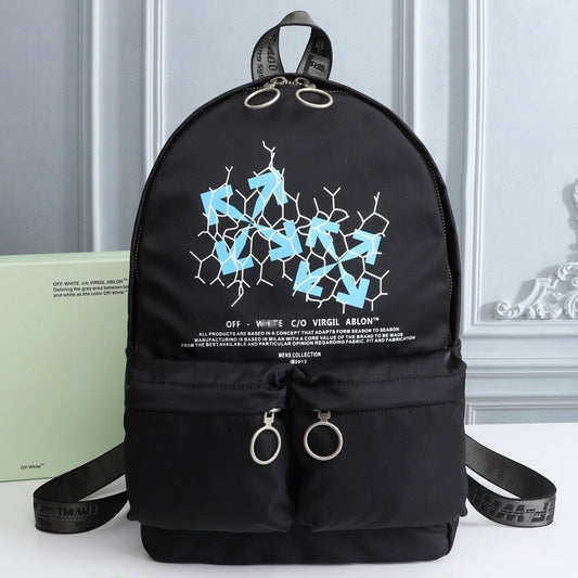 OW Arrow Graffiti Canvas Backpack#7